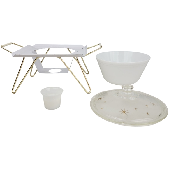 Vintage Starline by Rodney Kent 813 Food Warmer Casserole Chafing Federal Glass - Picture 2 of 16